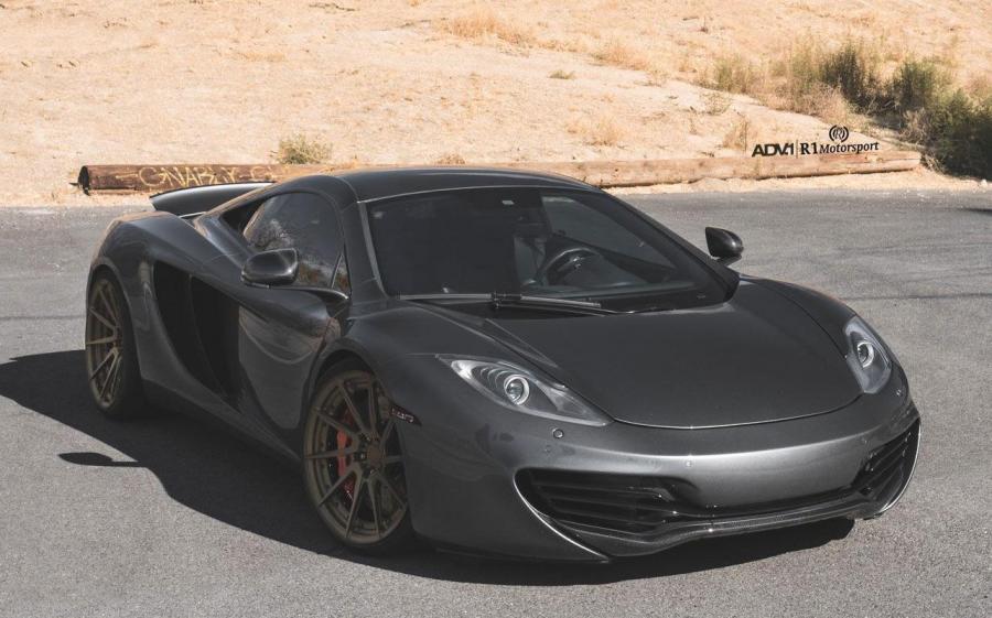 McLaren MP4-12C Dark Grey by R1 Motorsport on ADV.1 Wheels (ADV5.2 TRACK SPEC) '2017